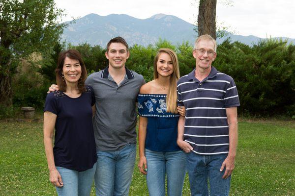 Family photos while on vacation in Taos, NM