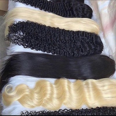 Natural black wigs available as well as 613 wigs available for pickup