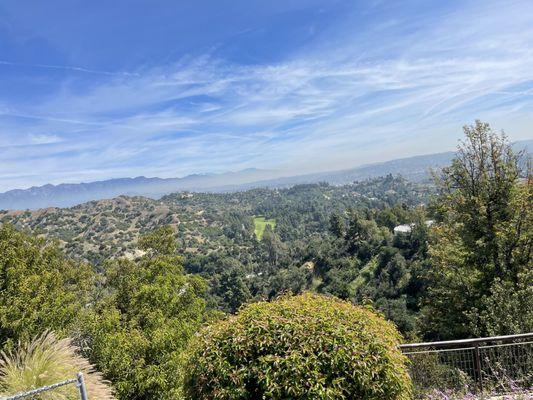 The view from the Hollywood sign