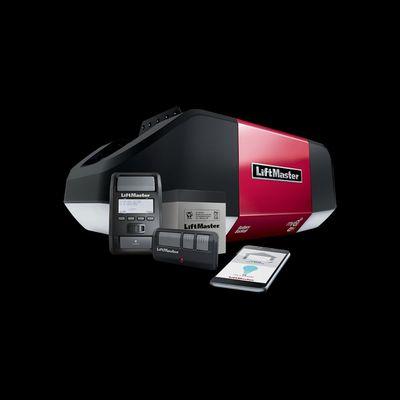 New Liftmaster Garage Door Opener with Wi-Fi built into it and two remotes. Professionally installation with free complete door inspection.