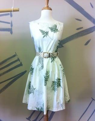 Women's fern print dress