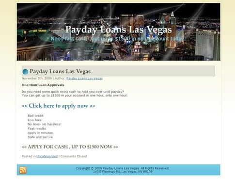 Payday Loans Las Vegas