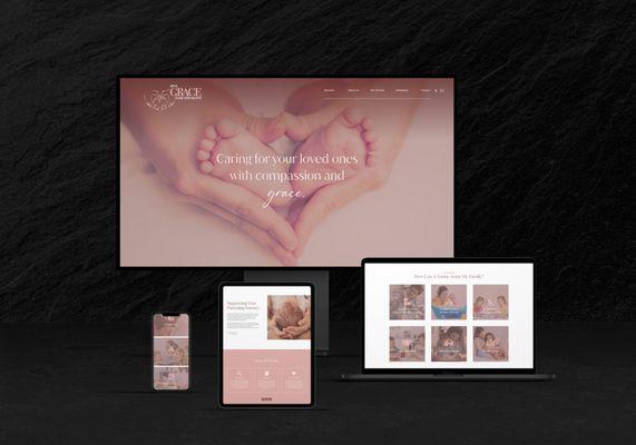 Custom Website Design & Build for With Grace Care