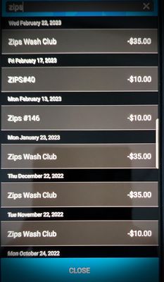 This is the evidence that Zips stole $105 (3 x $35) from my wife and refuses to refund it.