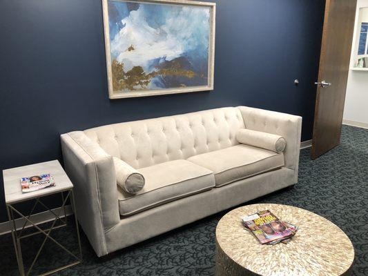 Have a seat in the lobby and relax while waiting for your treatment to begin.