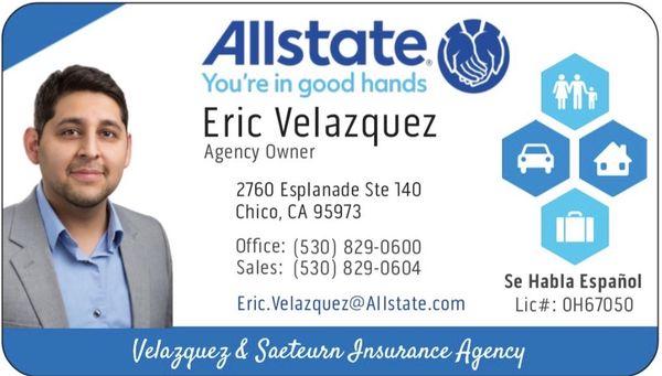 Eric Velazquez Business Card