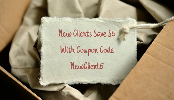 New client coupon code when booking online