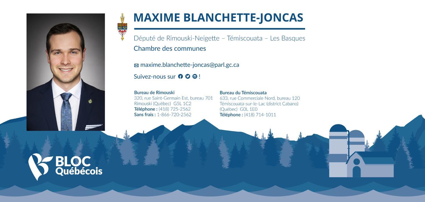 Député Maxime Blanchette-Joncas