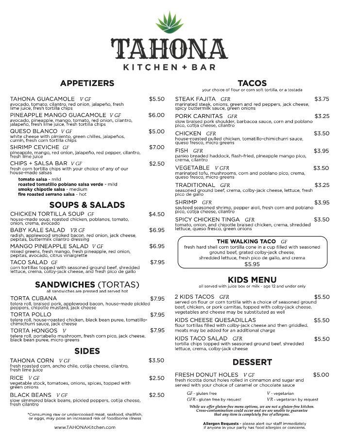 TAHONA Taqueria+Tequila Bar