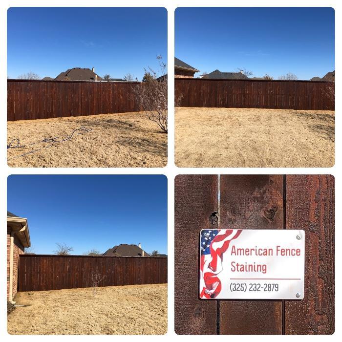 American Fence Staining